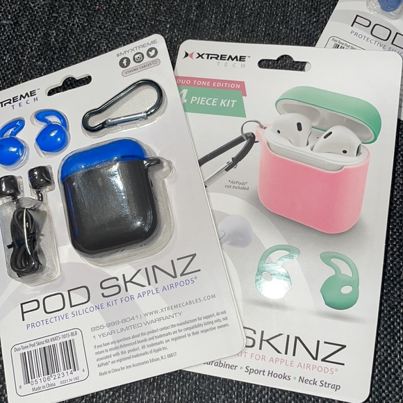 2 POD Skinz - Protective Silicone Kit for Apple Airpods - Picture 5 of 7